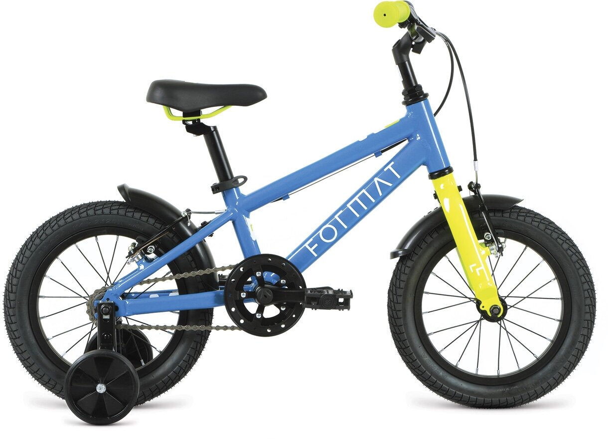 Велосипед детский FORMAT Kids 14" 1 ск. синий RBK22FM14534 2022 г.