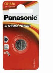 Батарейка Panasonic Lithium Power CR-1620EL/1B, дисковая литиевая
