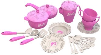 Набор посуды Нордпласт Барби 639 розовый