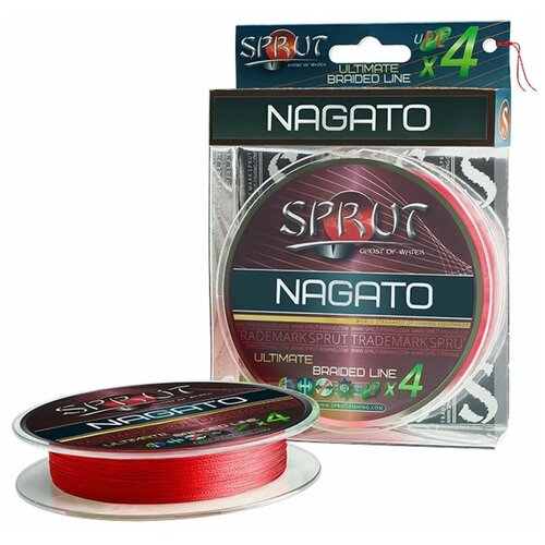 Шнур Sprut NAGATO Hard Ultimate Braided Line x4 (140m/Hot Red/0,23mm/17,8kg), # 000231762