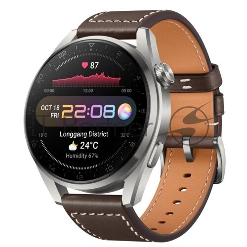 Huawei Watch 3 Pro Galileo-L40E GGLL-AL01 Titan Grey-Brown Leather Strap 55026811 Выгодный набор подарок серт 200Р 3943800₽