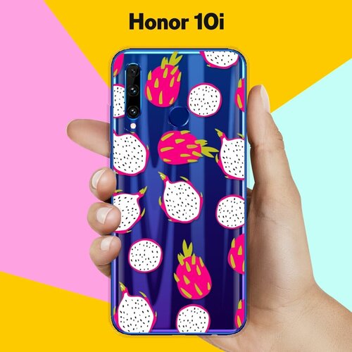 Силиконовый чехол Питайя на Honor 10i силиконовый чехол на honor 10i фиолетовые цветы для хонор 10 ай