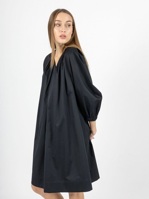 Платье ЭНСО, размер 42/52, черный