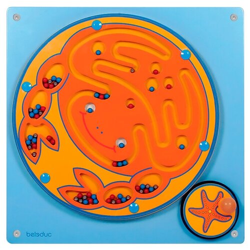 Развивающая игрушка Beleduc Краб, оранжевый/синий развивающая игра beleduc спайки