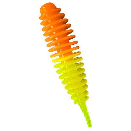 Силиконовая приманкаTROUT BAIT в банке JUMBO 65 СЫР COL 22 Orange-Lemon 350₽