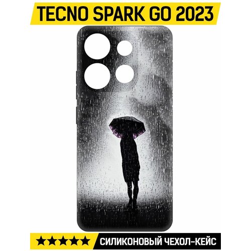 Чехол-накладка Krutoff Soft Case Ночная крипота для TECNO Spark Go 2023 черный чехол накладка krutoff soft case ночная крипота для tecno spark 8c черный