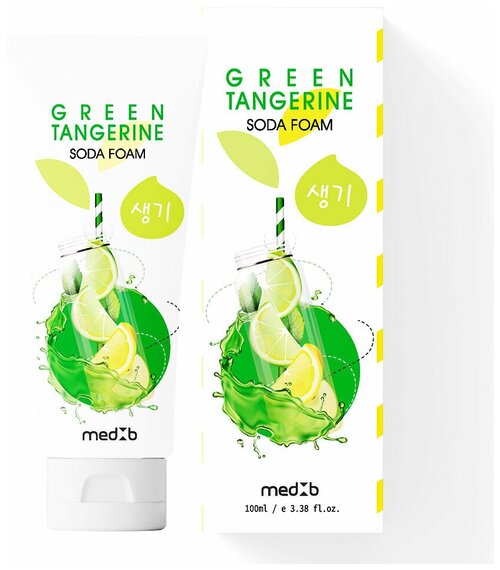 MedB Пенка для умывания с содой и зеленым мандарином корейская - MedB Green Tangerine Soda Foam