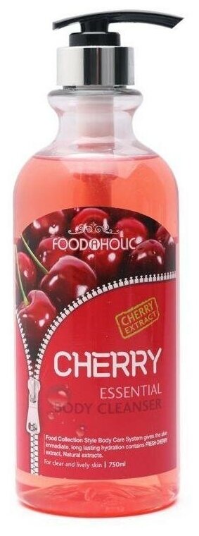 Гель для душа Foodaholic Cherry essential, 750 мл, 830 г