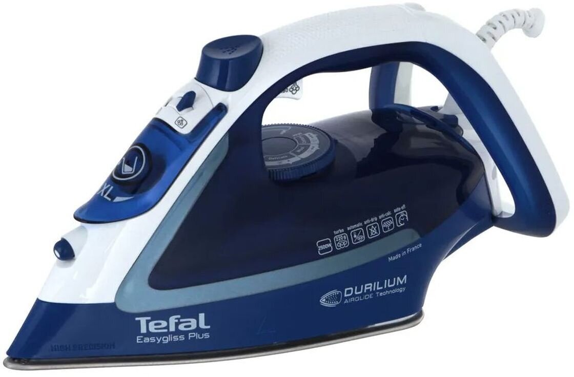 Утюг Tefal FV5735E0, 2500Вт, синий/ белый [1830007453] - фотография № 15