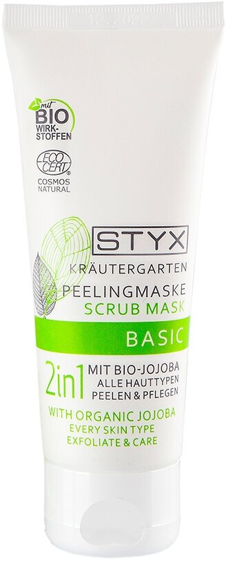 Styx Naturcosmetic Скраб маска с маслом Жожоба для сухой и чувствительной кожи лица лифтинг эффект, 70 мл