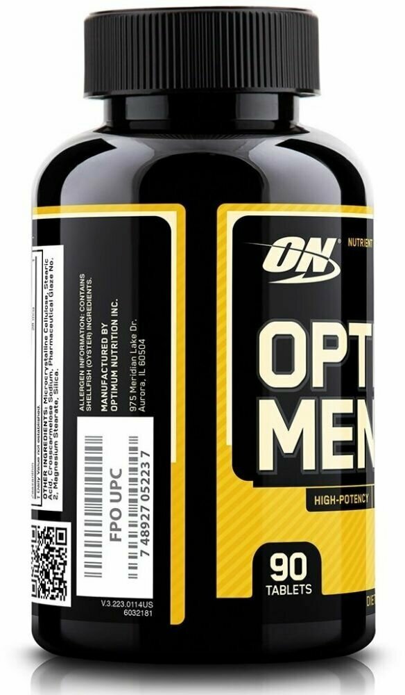 Витаминно-минеральный комплекс OPTIMUM NUTRITION Opti-Men, таблетки, 150шт - фото №5