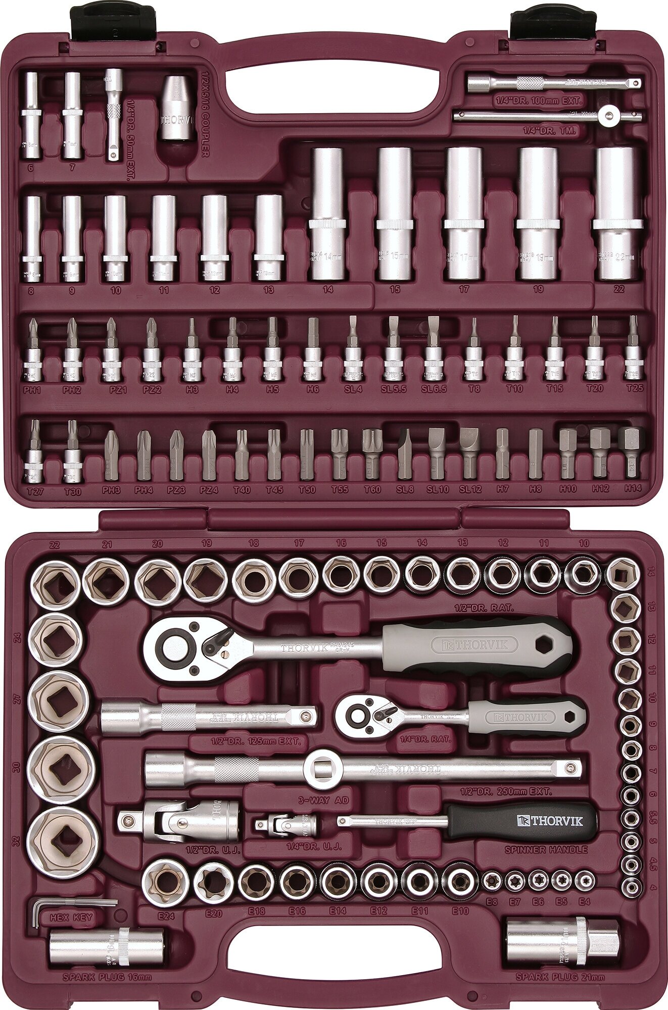 Набор инструмента 1/4", 1/2", 108 предметов UTS0108