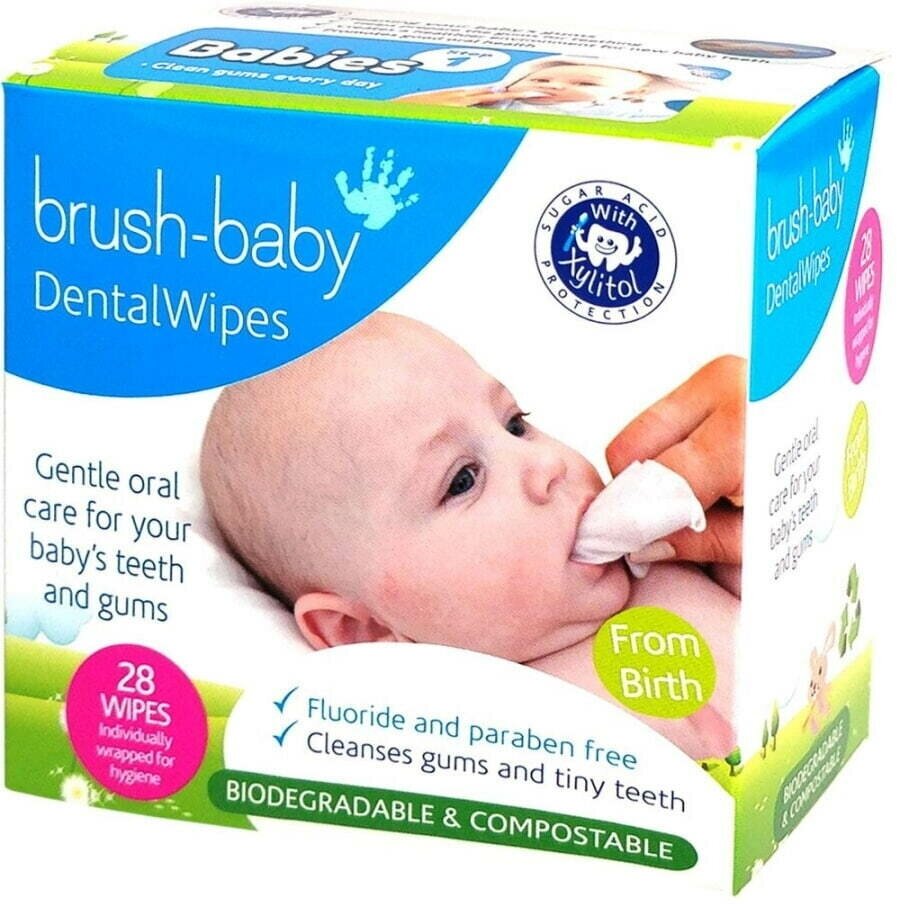 Салфетки Brush-Baby для полости рта с ксилитом (0+), 28 шт