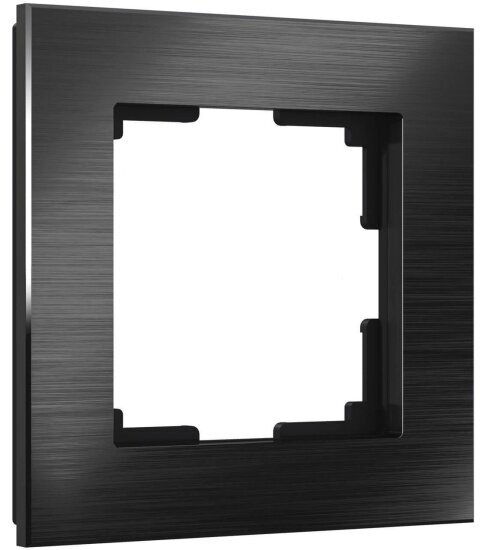 Рамка Werkel Aluminium на 1 пост черный алюминий W0011708 4690389157981