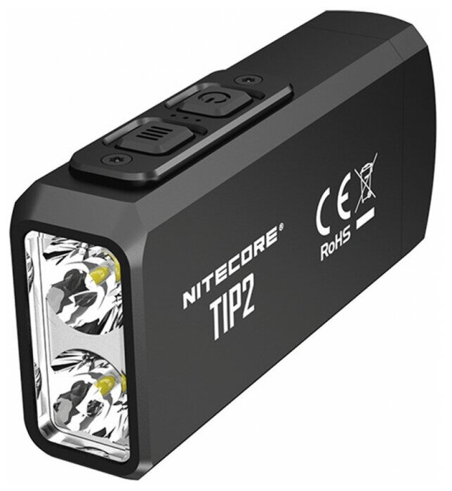 Фонарь NITECORE TIP2 Black Cree 2*XP-G3 S3 наключный фонарь