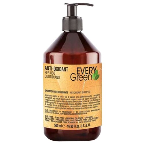 Dikson шампунь для волос EveryGreen Anti-Oxidant Antiossidante, 500 мл