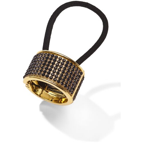 фото Резинка для волос "жизнь прекрасна" nothing shop (золотистый; черный)