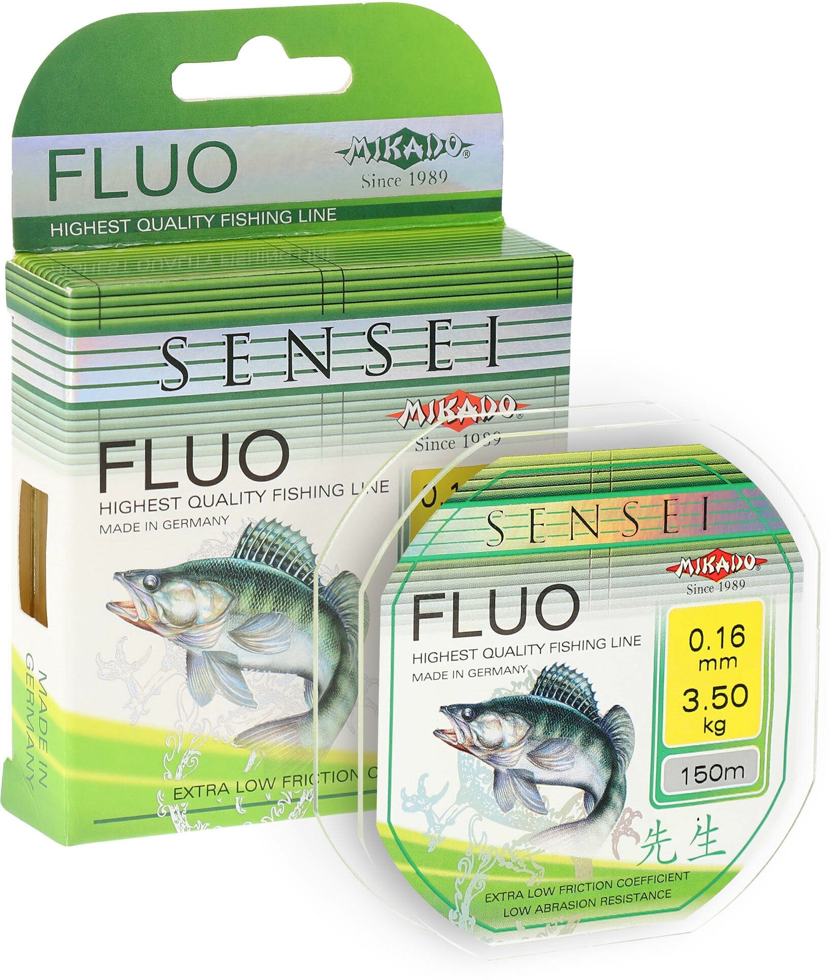 Леска мононить Mikado SENSEI FLUO 0,33 (150 м) - 11.30 кг. ZSY-033