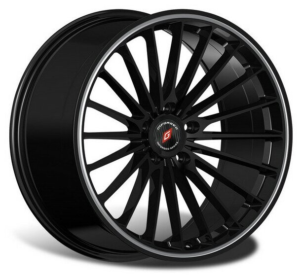 Колесный диск Inforged IFG36 8.5x20/5x112 D66.6 ET32 MATT BLACK UNDERCUT LIP