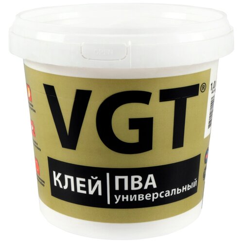 Клей ПВА универсальный VGT, 1 кг клей пва универсальный vgt 1 кг