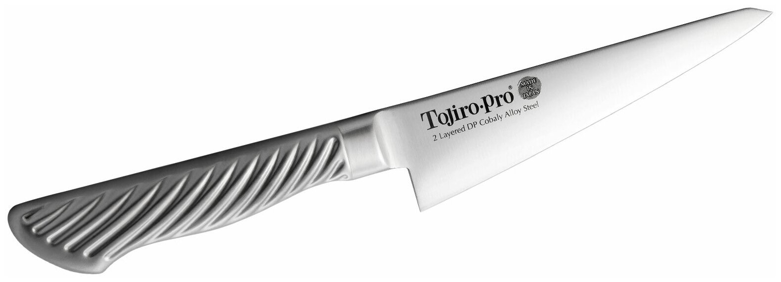 Нож обвалочный Tojiro Pro, 150 мм, сталь VG10, 3 слоя, рукоять сталь - фото №3