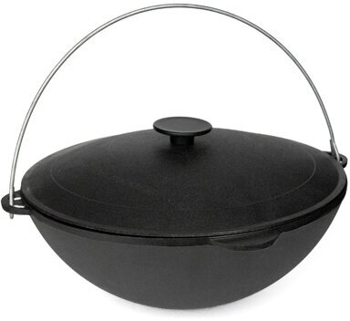 фото Казан чугунный походный татарский 8,0 л и крышкой "Туризм" д.360 ТМ Гардарика 1608-6