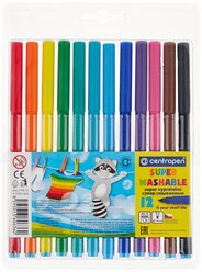 Centropen Набор фломастеров Super Washable, 12 шт. (7770/12)