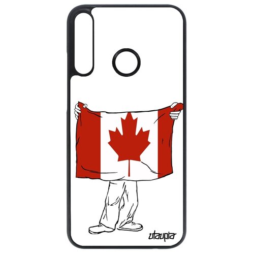 фото Чехол для телефона huawei p40 lite e, "флаг канады с руками" патриот туризм utaupia