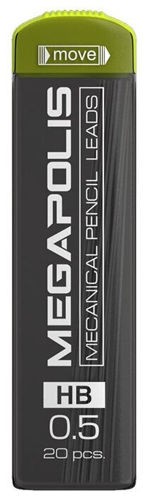 фото ErichKrause Грифели для механических карандашей Megapolis Concept HB, 0.5 мм, 20 шт.