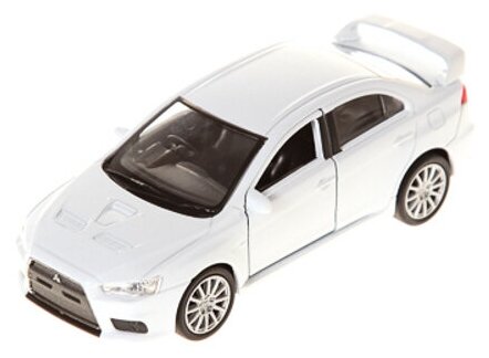 Welly Mitsubishi Lancer Evolution X (43655) 1:38, 11 см, белый