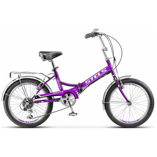 фото Велосипед взрослый складной stels 20" pilot 450 v рама 13,5" фиолетовый