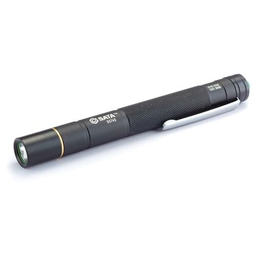 Ручной фонарь SATA 90745 черный фонарь 165мм светодиодный sata rechargeable flashlight