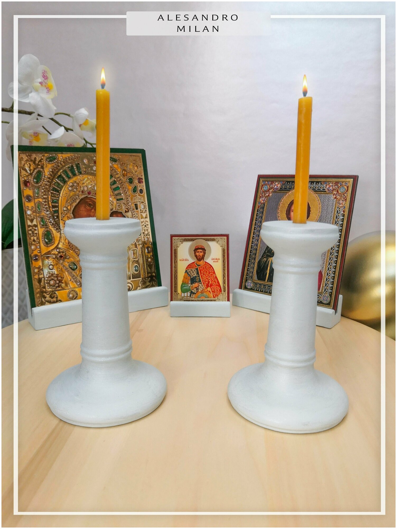 Подсвечник для церковной свечи диаметром 6-8 мм, 8-М, 1 шт. - фотография № 4