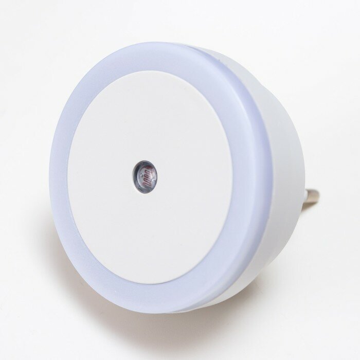 Светодиодный ночник с датчиком света LED от розетки круглый