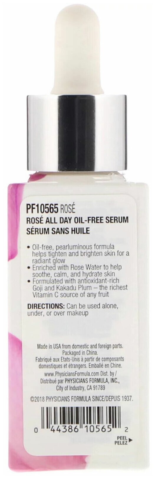 Сыворотка-праймер Physicians Formula (Физишн формула) для лица Rose All Day Oil-free Serum Markwins Beauty Brands US - фото №2