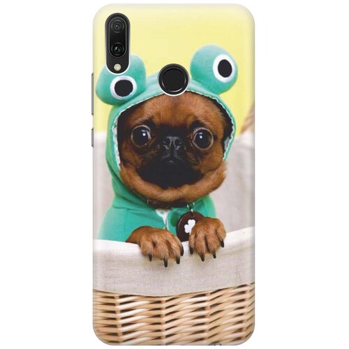 фото Re:pa накладка transparent для huawei y9 (2019) с принтом "собака в смешной шапке"