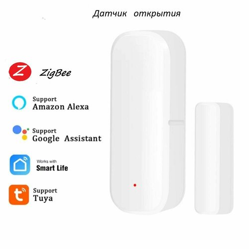 Умный датчик открытия tuya zigbee беспроводной WIFI tuya zigbee light switch push button tuya zigbee hub required 2mqtt setup smart life app control work with alexa google home