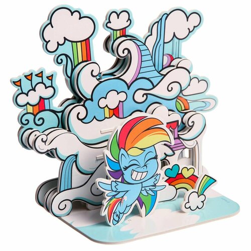 3D конструктор из пенокартона Домик Радуги Дэш, 2 листа, My Little Pony