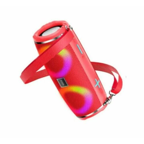 Bluetooth колонка HOCO HC12 Sports BT50 2x5W AUXFMmicroSDMicroUSBUSB RGB громкость - красный 197300₽