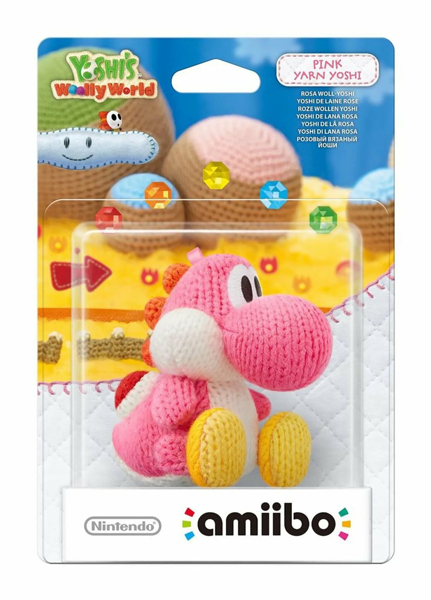 фото Фигурка Amiibo Розовый вязаный Йоши (Pink Yarn Yoshi)