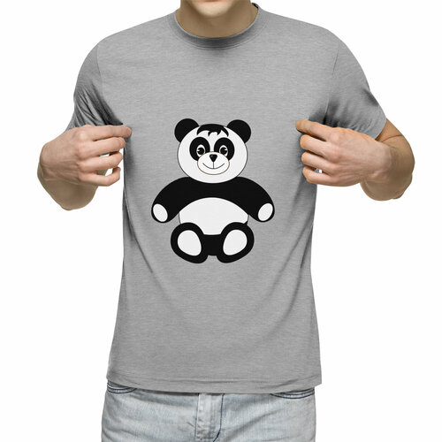 Футболка Us Basic, размер S, серый толстовка худи coolpodarok панда в шапке с пандой