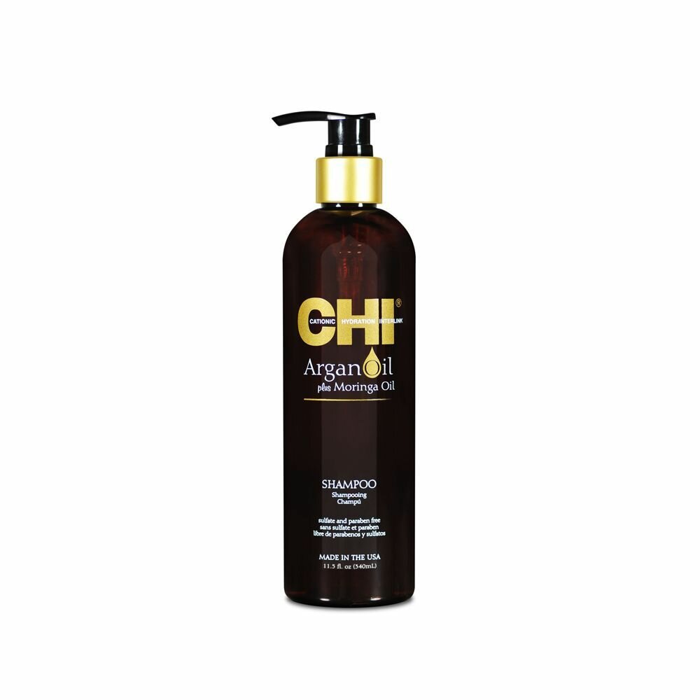 CHI Шампунь с экстрактом масла арганы и дерева моринга Argan Oil Shampoo 340 ml