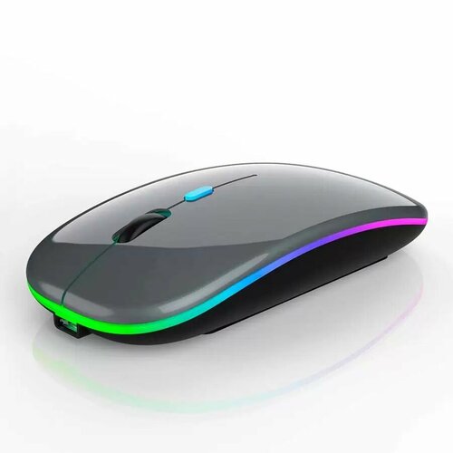 Беспроводная компьютерная мышь с подсветкой, Black черный