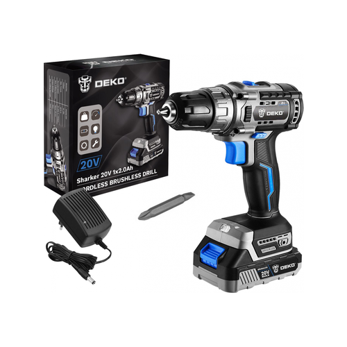 Дрель-шуруповерт Deko Sharker 063-4037 с 1-им АКБ 7255₽