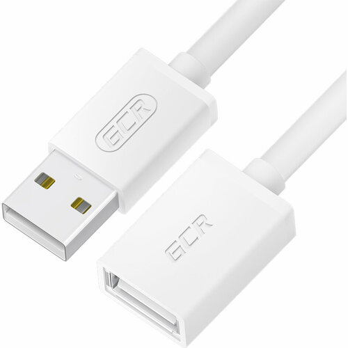 GCR Удлинитель 1.8m USB 2.0 AM/AF, белый, GCR-55064 Greenconnect GCR-55064 gcr удлинитель 0 3m usb 2 0 am af черный gcr 55066 greenconnect gcr 55066