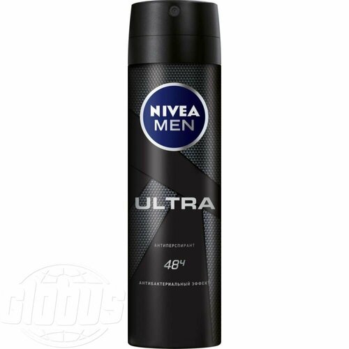 Антиперспирант мужской Nivea Men Ultra 48 ч антибактериальный эффект, 150 мл