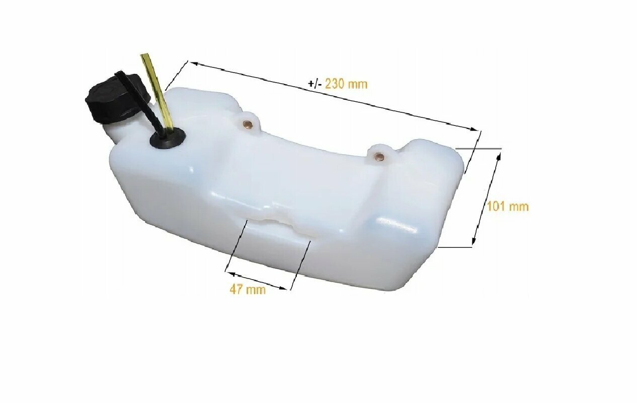 Бензобак (топливный бак) для триммера, для бензотриммера 43-52 см3 / двигатель с редуктором / запчасти для триммера