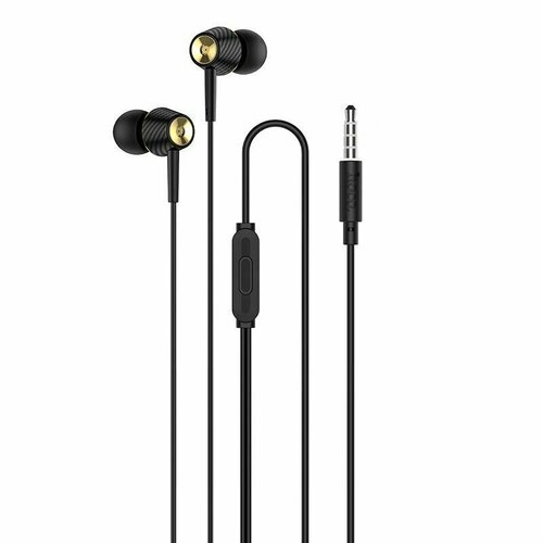 Наушники вакуум - гарнитура 35мм HOCO M70 Черные 37200₽