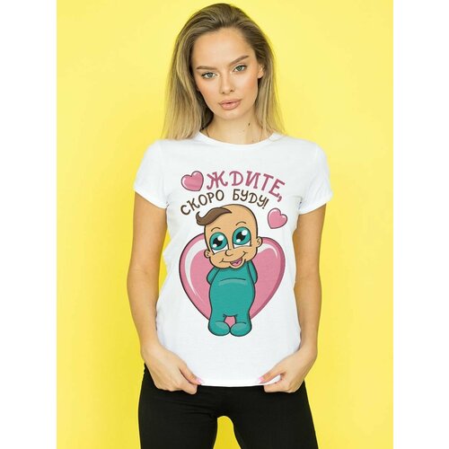 фото Футболка , размер 2xl, белый нет бренда