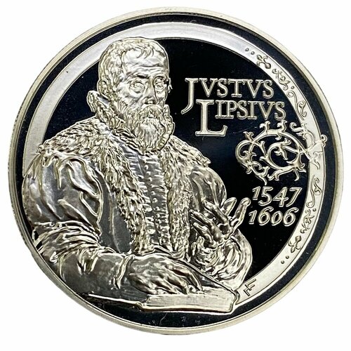 Бельгия 10 евро 2006 г. (400 лет со дня смерти Юста Липсия) (Proof) (2)